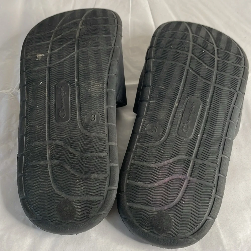 Champion slides black size 3 sport comfort